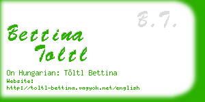 bettina toltl business card